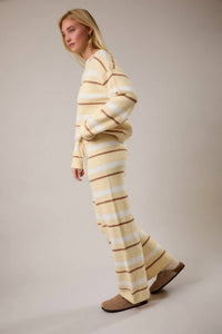 Le Lis - Casual Cool Stripe Sweater Two Piece Set