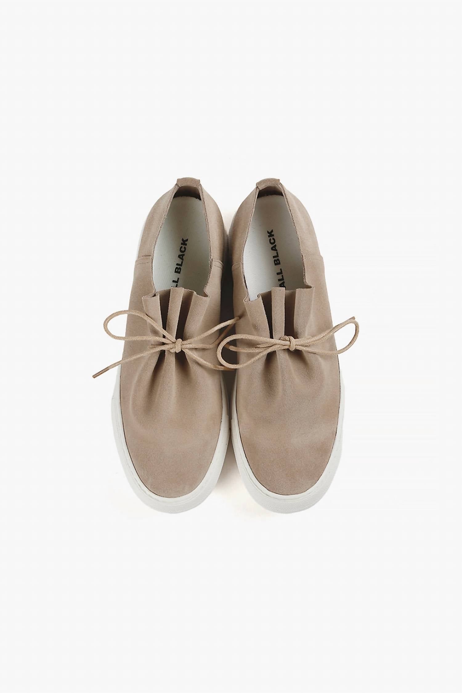 All Black - Women's Gathered Sneak Slip On Shoes