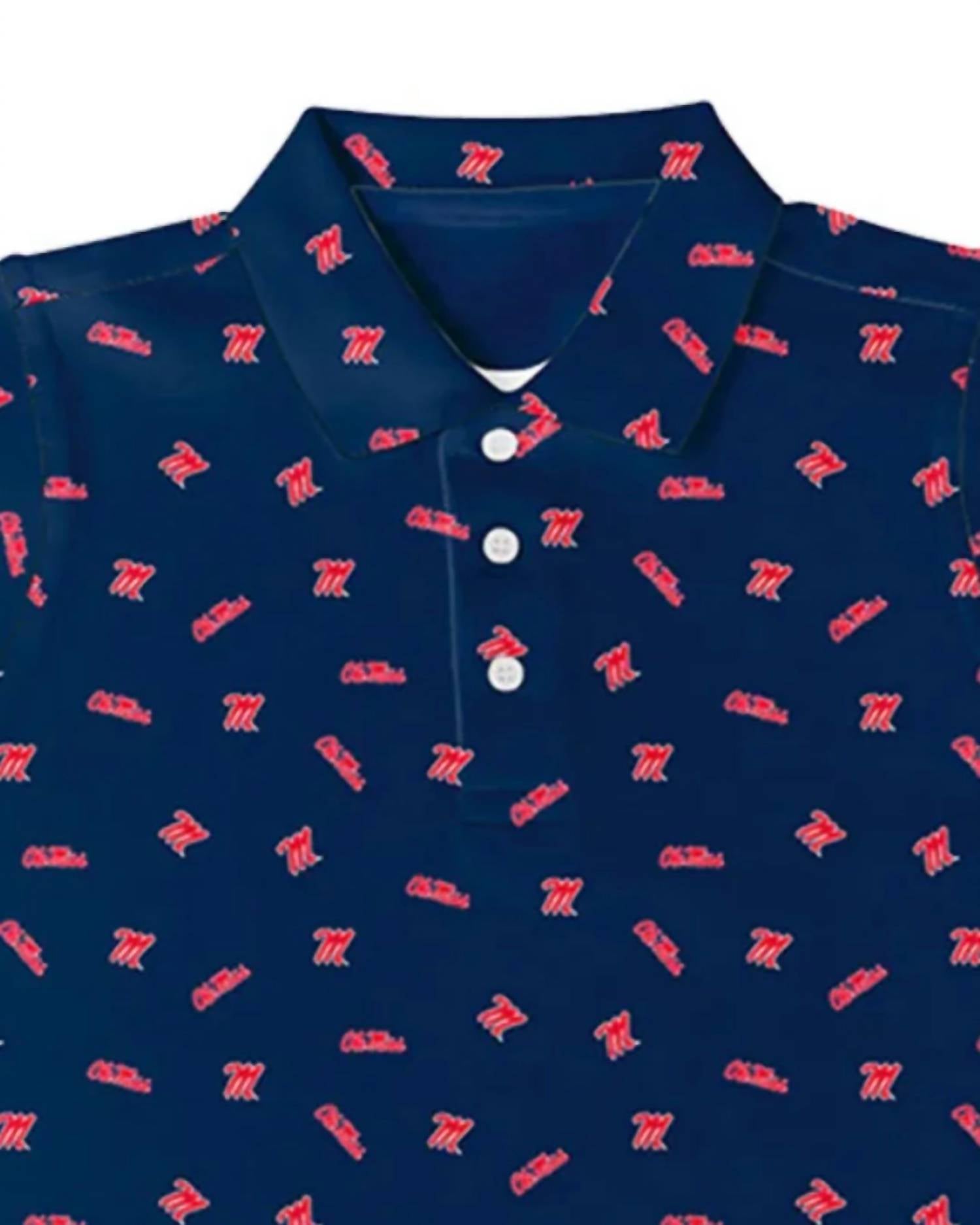 Vive La Fete - Kid's Ole Miss Logo Polo
