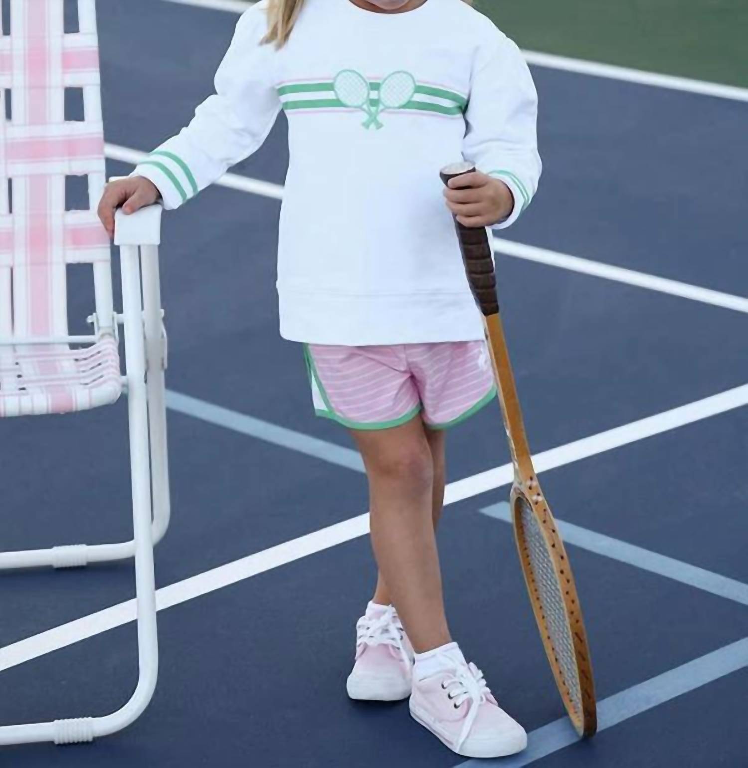 The Beaufort Bonnet Company - Kids' Cassidy Comfy Crewneck Puff Sleeve Top