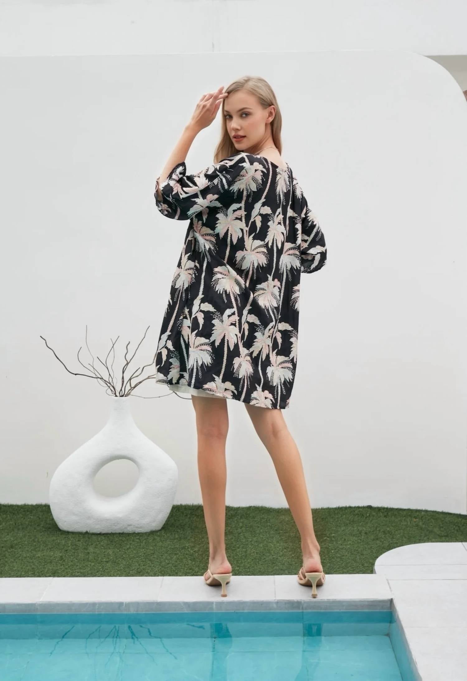 Tela Luxury Mercantile - Palm Paradise Short Dress