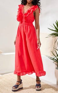 Tribal - Maxi Dress With Frill Detail