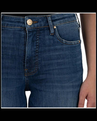 KUT FROM THE KLOTH Kelsey High Rise Ankle Flare With Wide Hem Jean in vibrant - women's jeans - alternate view