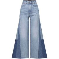 Veronica Beard - Vicki Patchwork Wide Leg Jeans