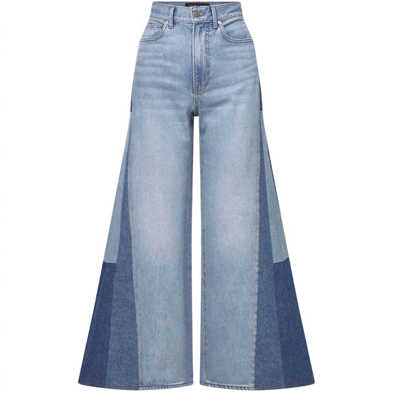 Veronica Beard - Vicki Patchwork Wide Leg Jeans