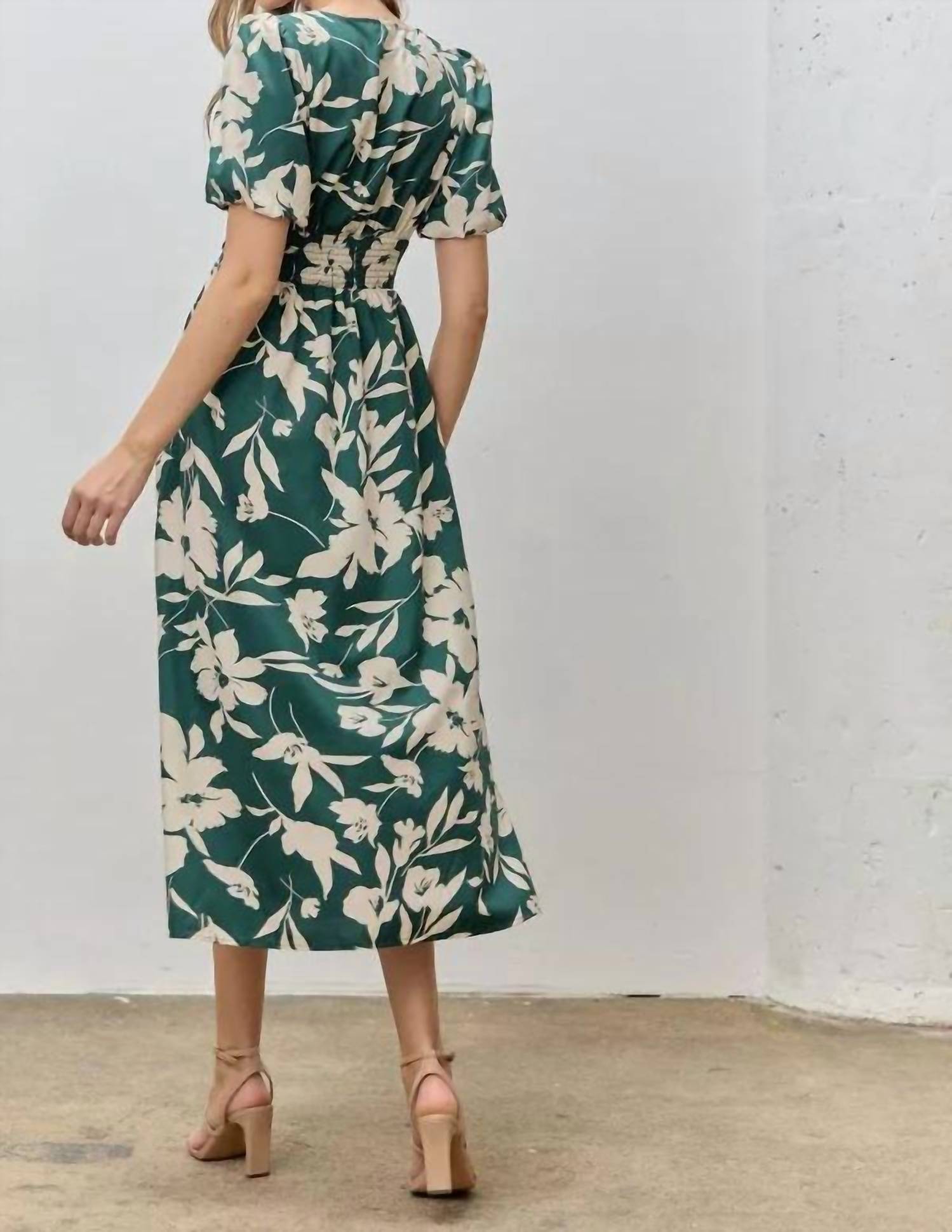 Polagram - Evelyn Floral Midi Dress