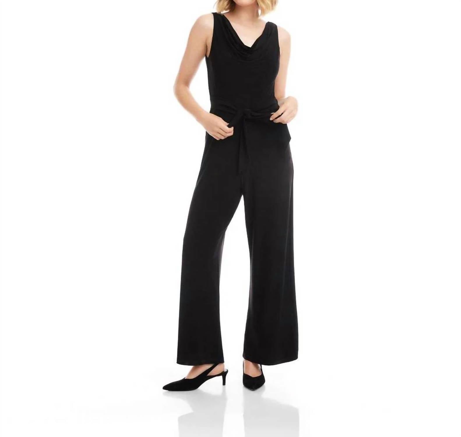 Karen Kane - Camila Travel Jersey Sleeveless Cowl Neck Jumpsuit