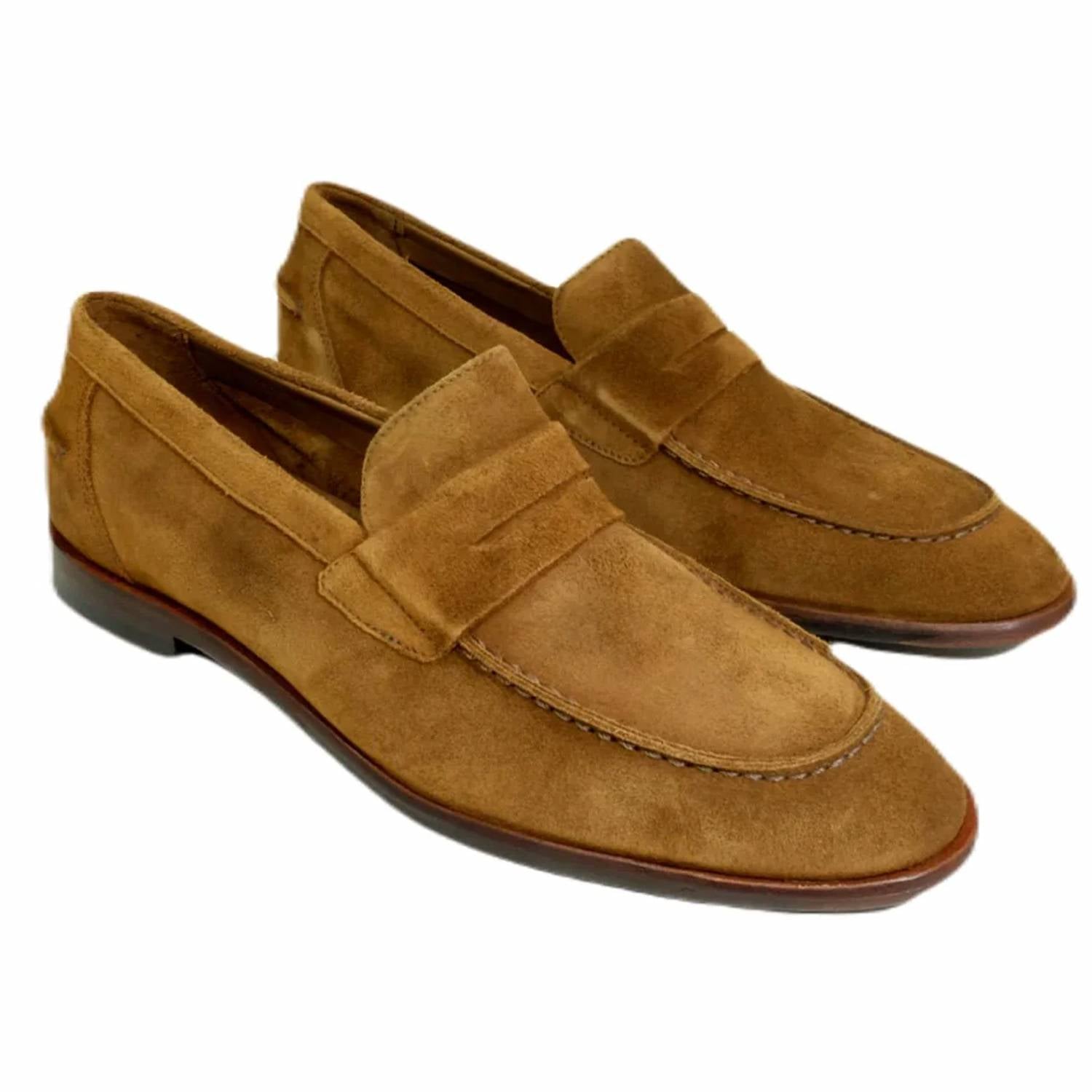 Alan Payne - Men's Naples Modern Suede Penny Loafer