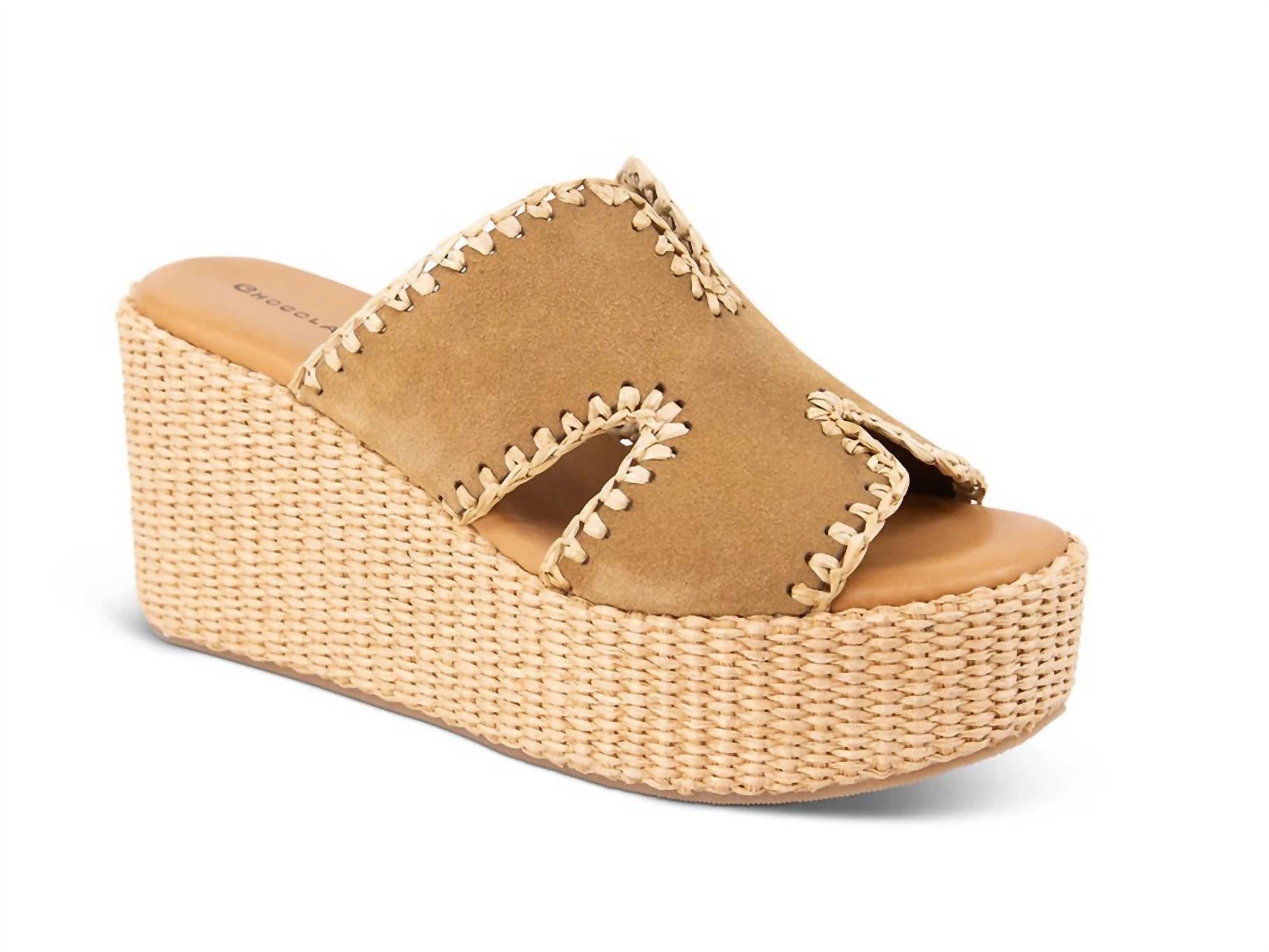 Chocolat Blu - Women's Jaxx Suede Wedge Slides