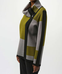 Joseph Ribkoff - Jacquard Sweater Colour Block Pullover sweater