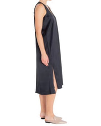 ELAINE KIM Tabitha V-neck Dress in ink - women's dress - detail view
