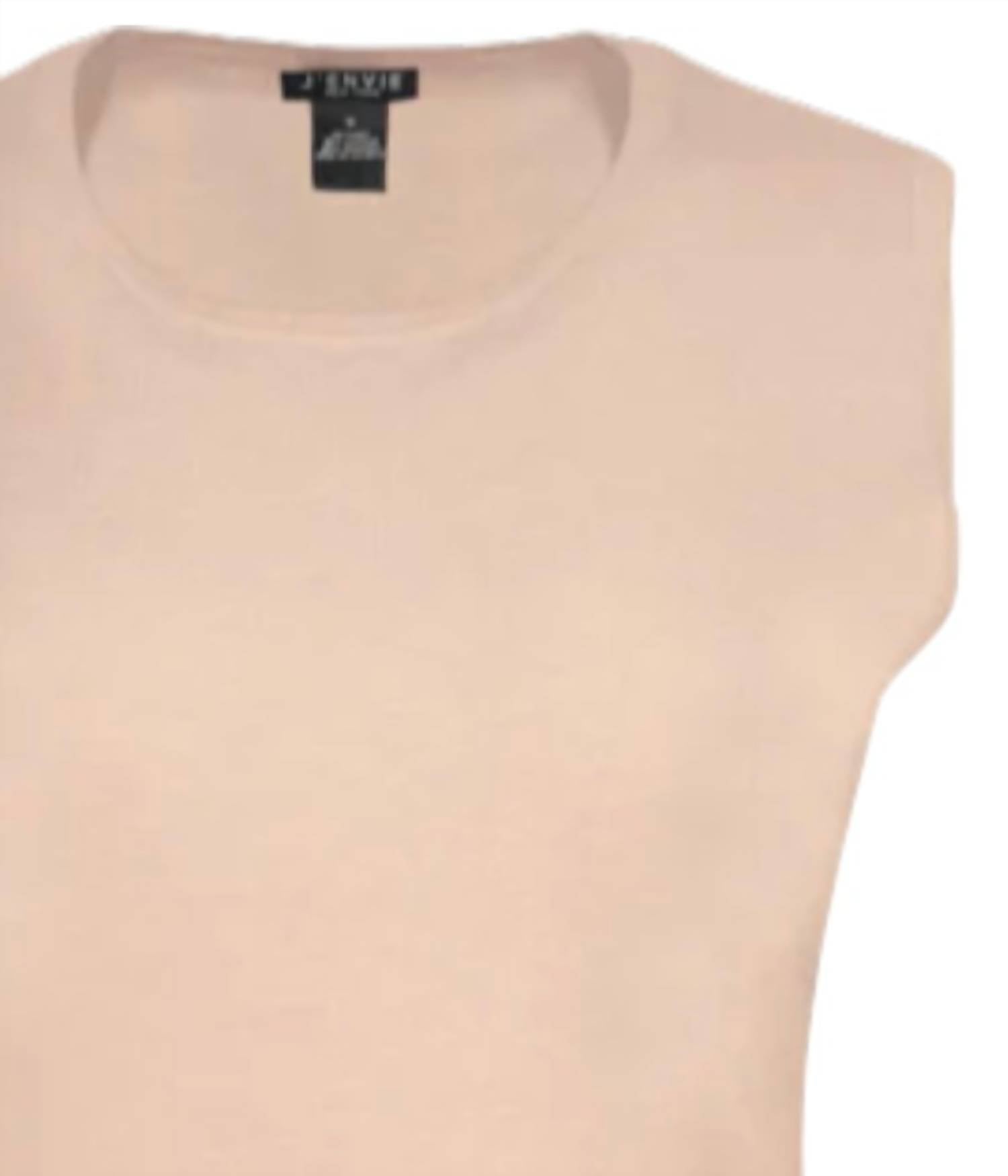 J'Envie/Eli Women's Fawn Basic Shell Tank Top - women's tank top - detail view