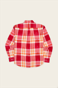 Original Madras Trading Company Twin Flap Pocket Button Down Collar Shirt in red - men's shirt - view 5
