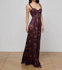 L'Agence - Laynie Lace Maxi Dress