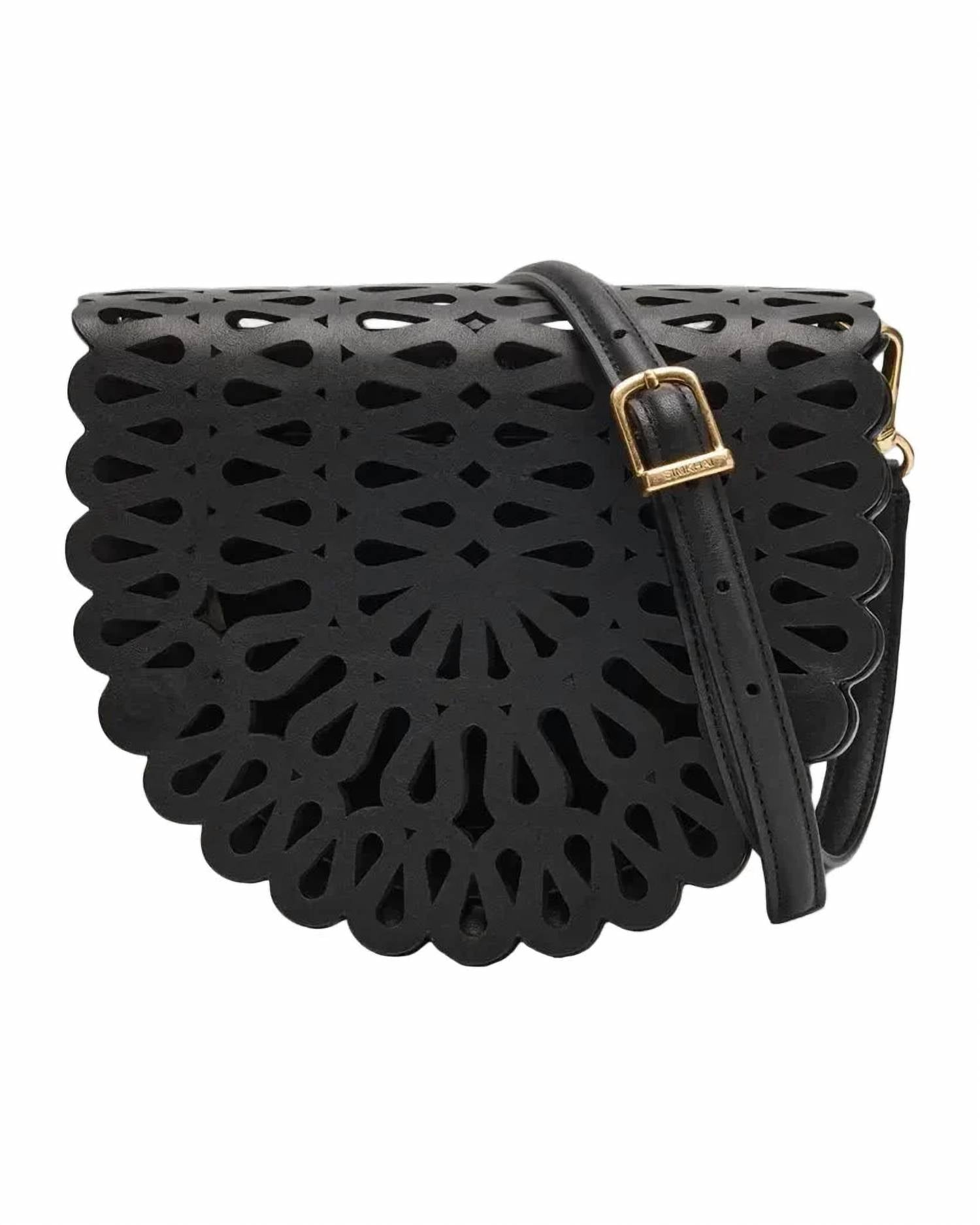 Simkhai - Women's Mccall Laser Cut Leather Saddle Bag