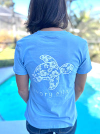 Ivory Ella - Hibiscus Turtle Tee