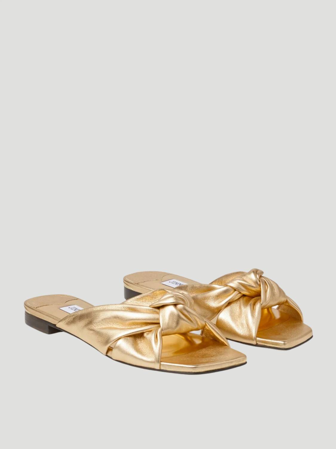 Jimmy Choo - Women's Leather Avenue Knot Flat