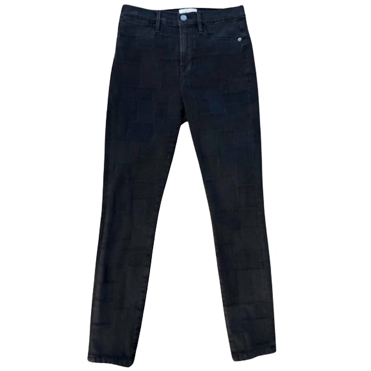 Frame - Le High Skinny Laser Patchwork Jeans
