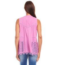Karen Kane - Lace Trim Sleeveless Top