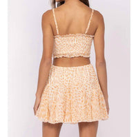 Sky To Moon - Boho Ruffle Trim Mini Dress