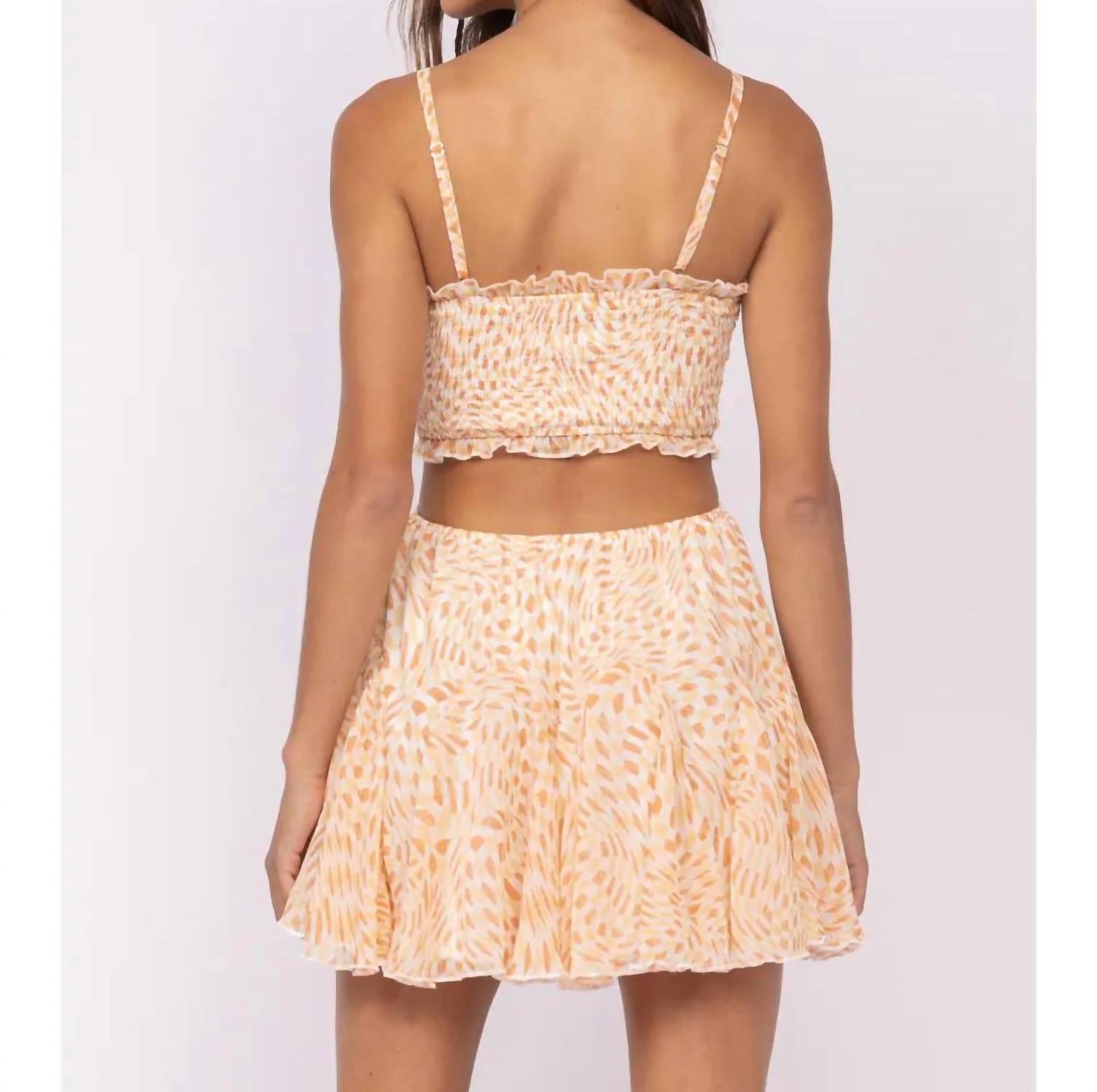 Sky To Moon - Boho Ruffle Trim Mini Dress