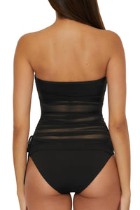 Becca - Bandeau Tankini Pull On Swimsuit Top