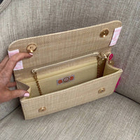 Lisi Lerch - Women's Avery Straw Clutch Handbag