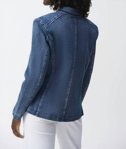 Joseph Ribkoff - Women's Double Breasted Jean Jacket