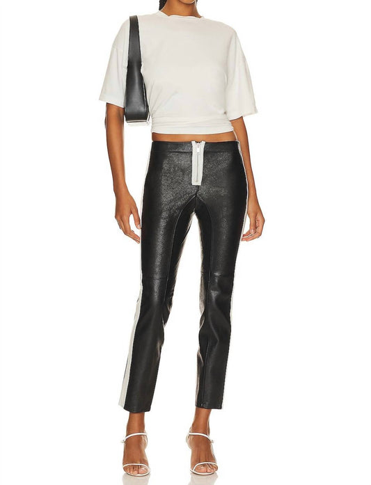 THE LEATHER MOTO PANT