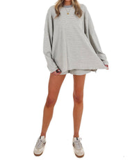 Things Between - Easy Afternoon Stripe Oversized Top