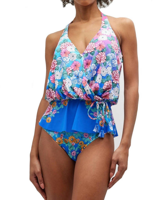 Color Blast Tankini Top