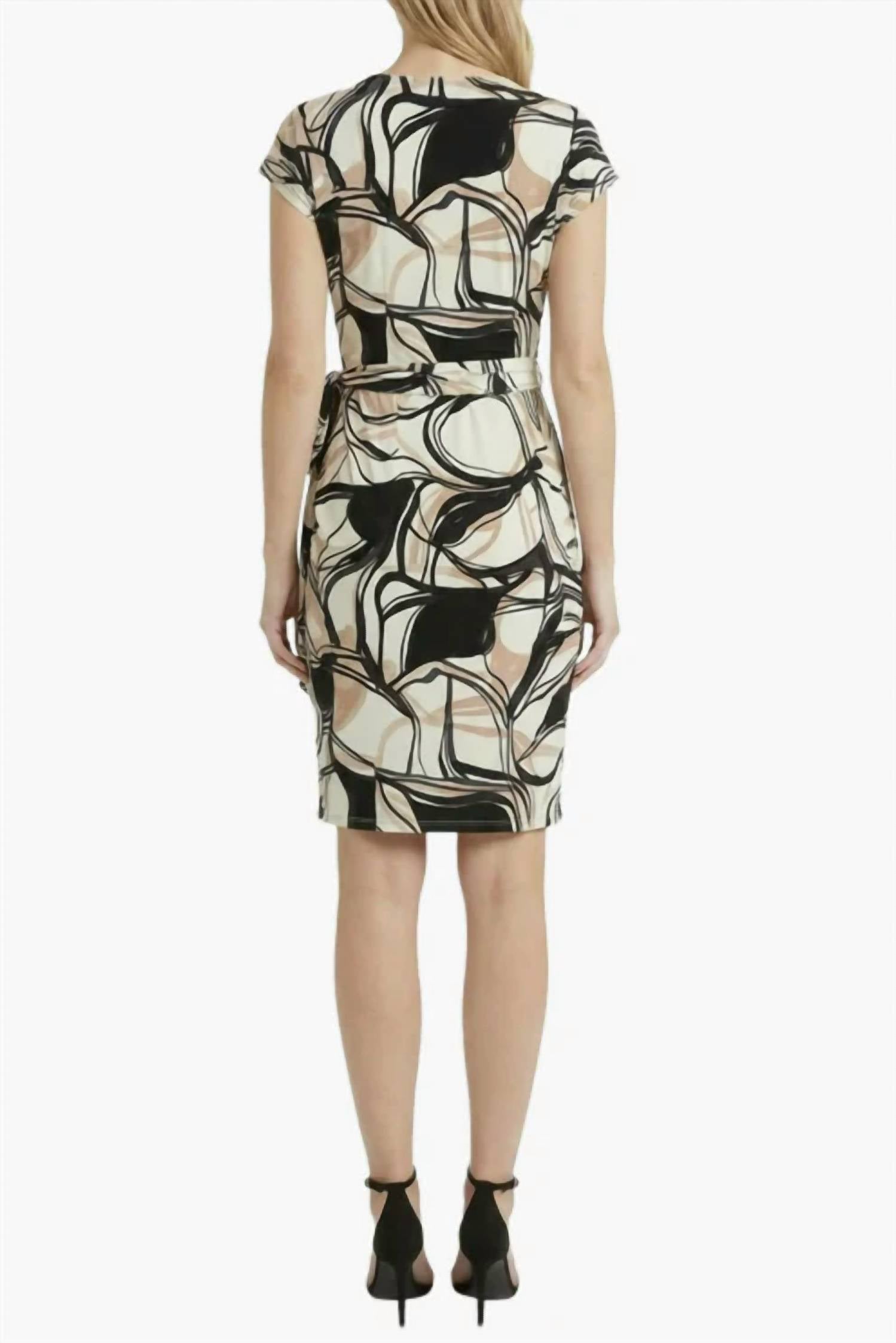Maggy London - Printed Wrap Dress