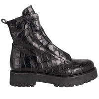 Patrizia Bonfanti Women's Kuni No Lace Cocco Ankle Boot in black - women's shoe
