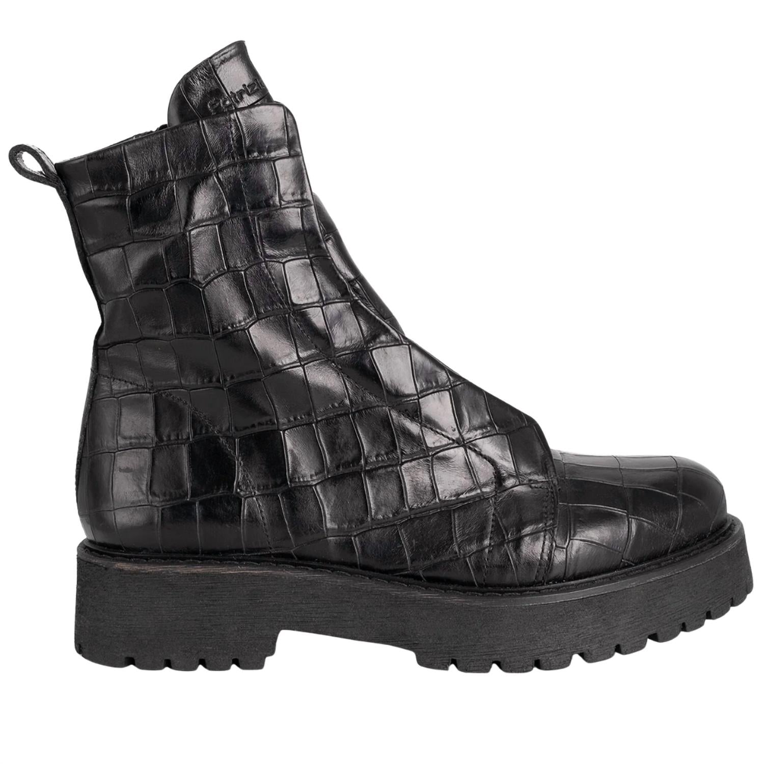 Patrizia Bonfanti Women's Kuni No Lace Cocco Ankle Boot in black - women's shoe