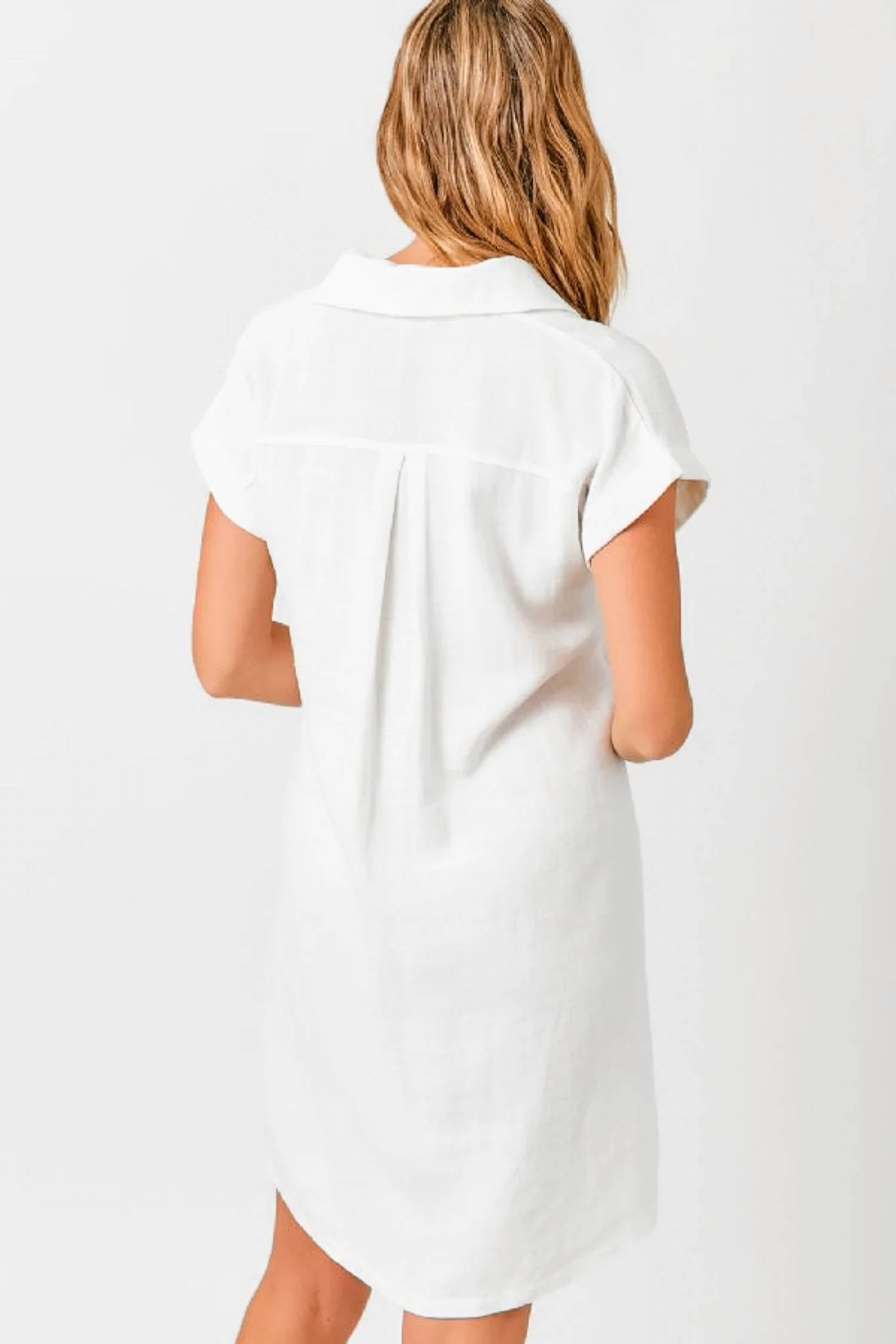 Mystree - Linen Blend Mini Dress