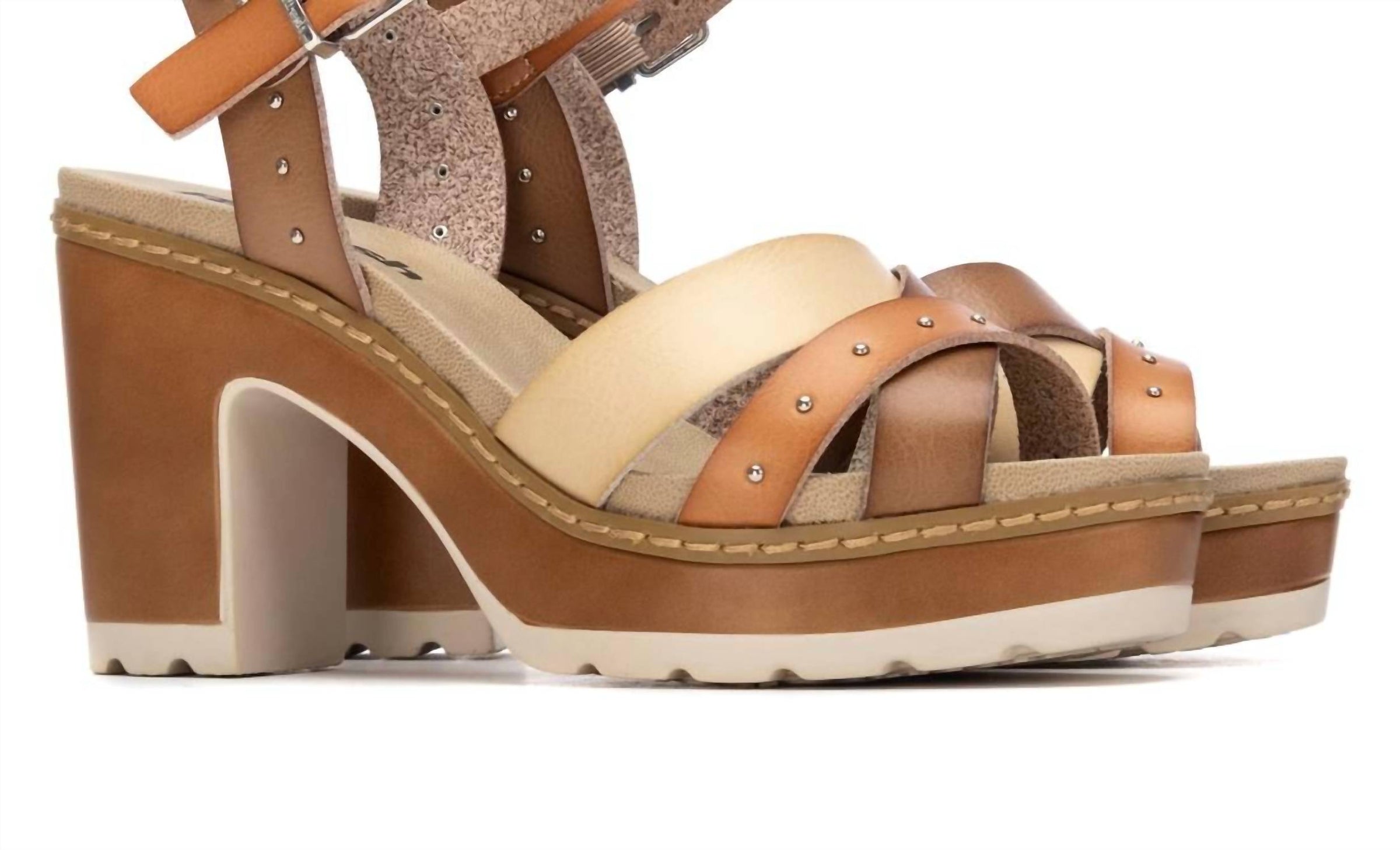 Xti Women's Ankle Strap Sandals in beige - women's sandal - view 4