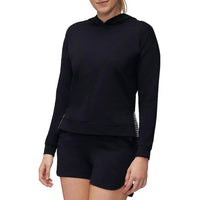 Three Dots - Contrast Trim Cotton Hoodie