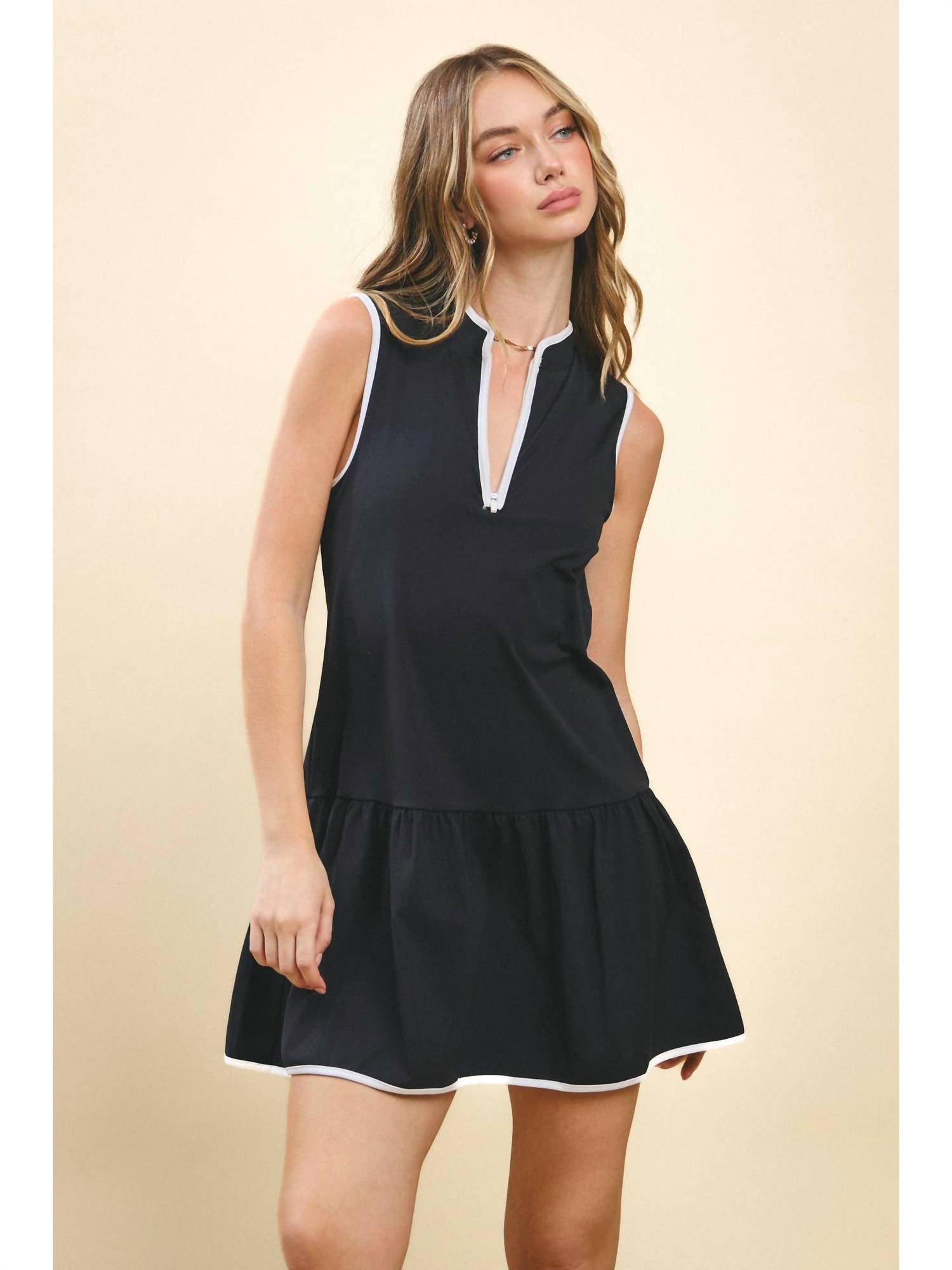 Tcec - Athletic Front Quarter Zip Dress