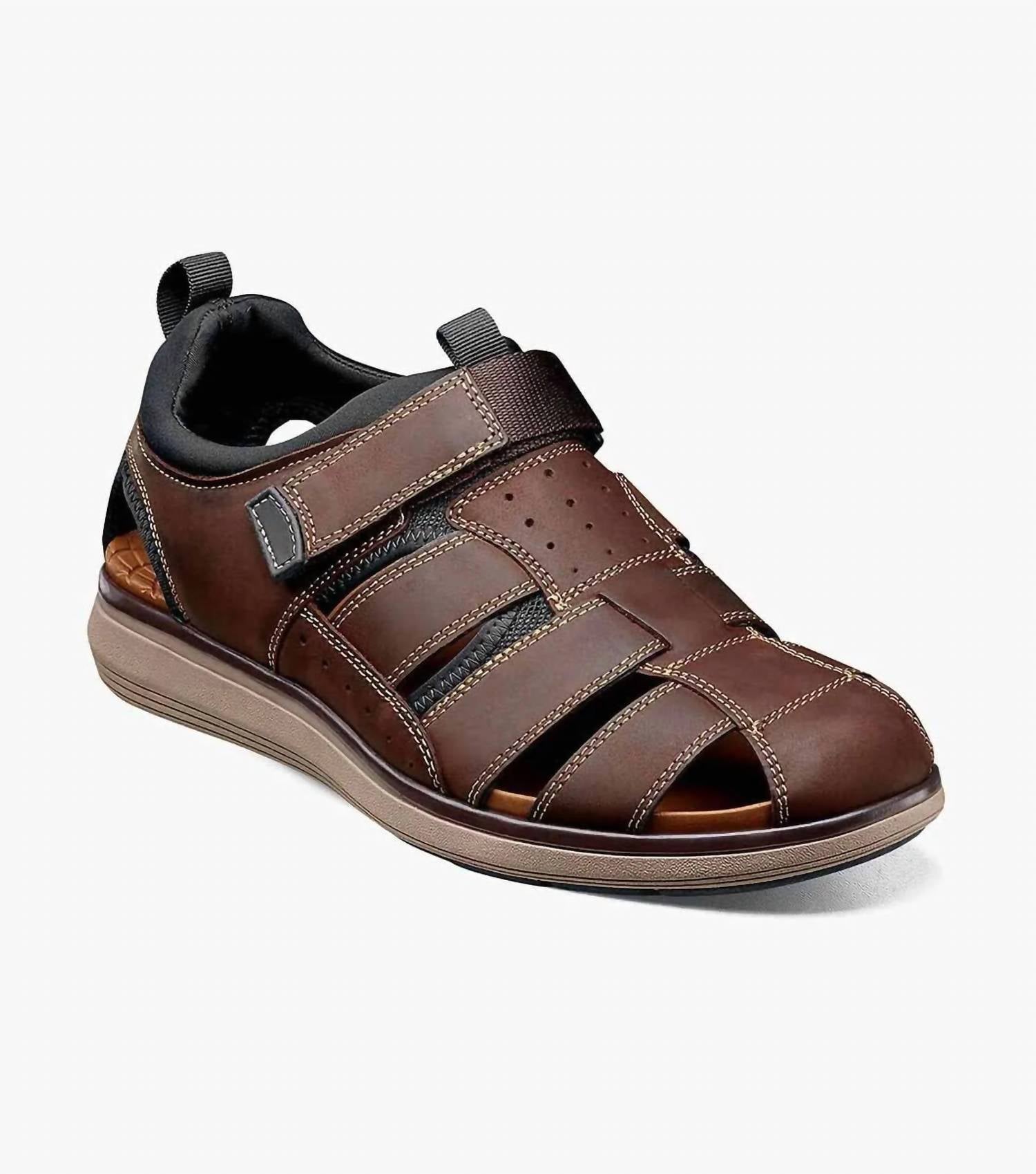Florsheim Men's Venture Fisherman Sandals in brown - men's sandal