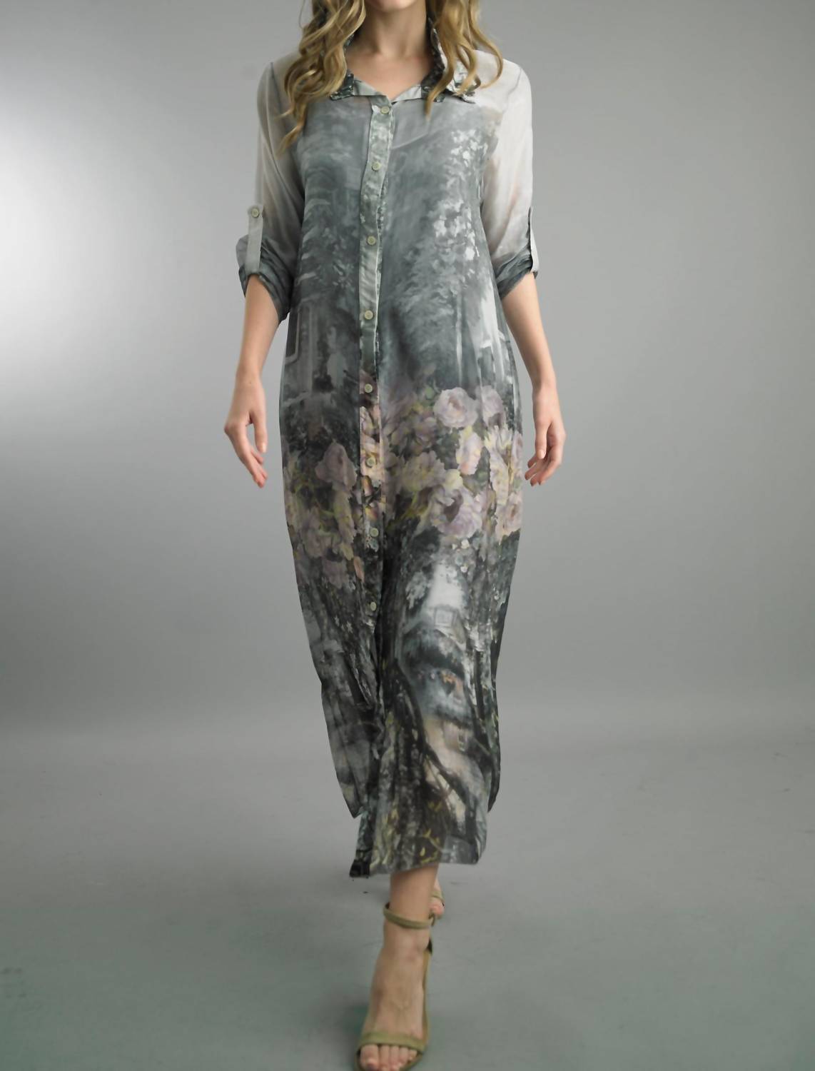 Tempo Paris - Ethereal Garden Silk Blend Maxi Dress