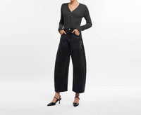 Bayeas - Katia High Rise Barrel Jeans