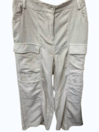 Hunter & Brown Women's Cargo Corduroy Pant - Plus in cream - women's pants