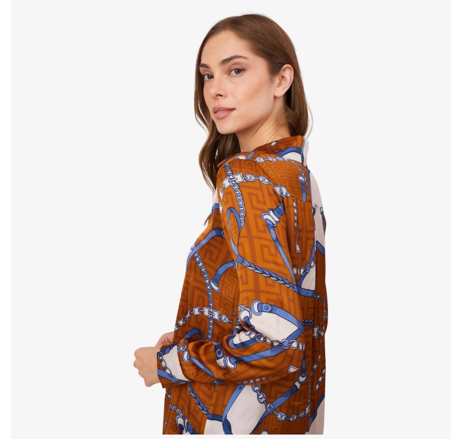 Astrid - Horse Bit Button Down Blouse