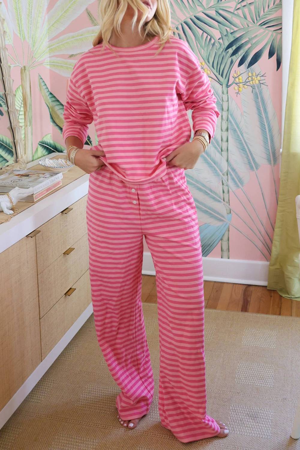 Shewin - Soft Cotton Two Piece Lounge Set