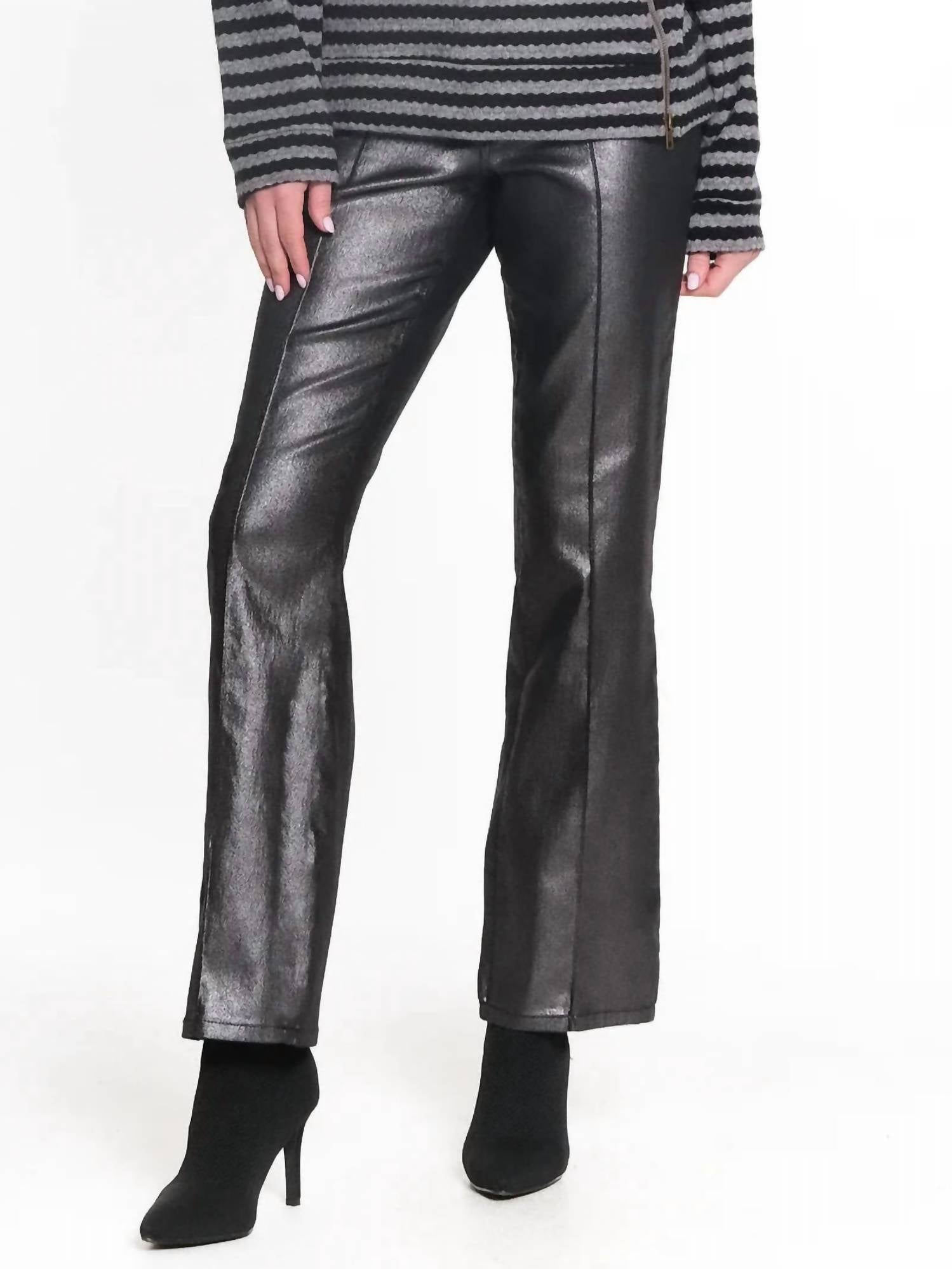 Tru Luxe - Foil Printed Bootcut Jean