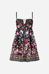 Camilla - Women's Gathered Bust Tiered Mini Dress