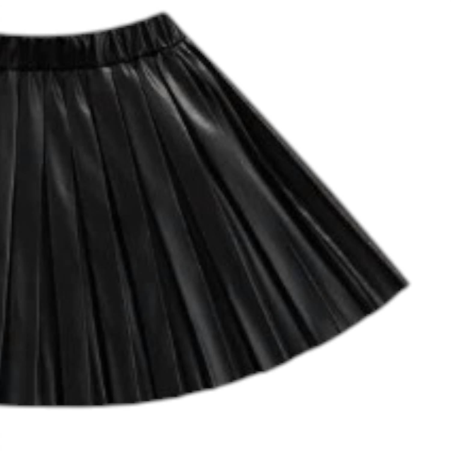 The New Class - Girl's Megan Faux Polyurethane Pleated Skirt