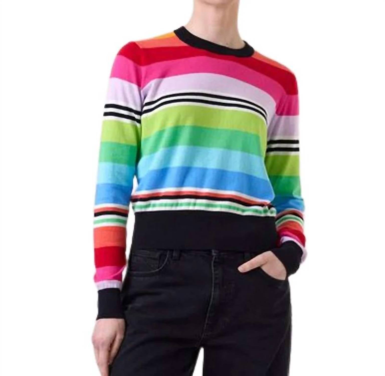 Brodie Cashmere - Ivy Stripe Crew Top