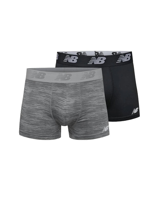 New Balance - Men's 2-Pack Premium Performance 3" Trunk Underwear