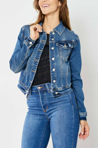 Judy Blue - Classic Destroyed Denim Jacket